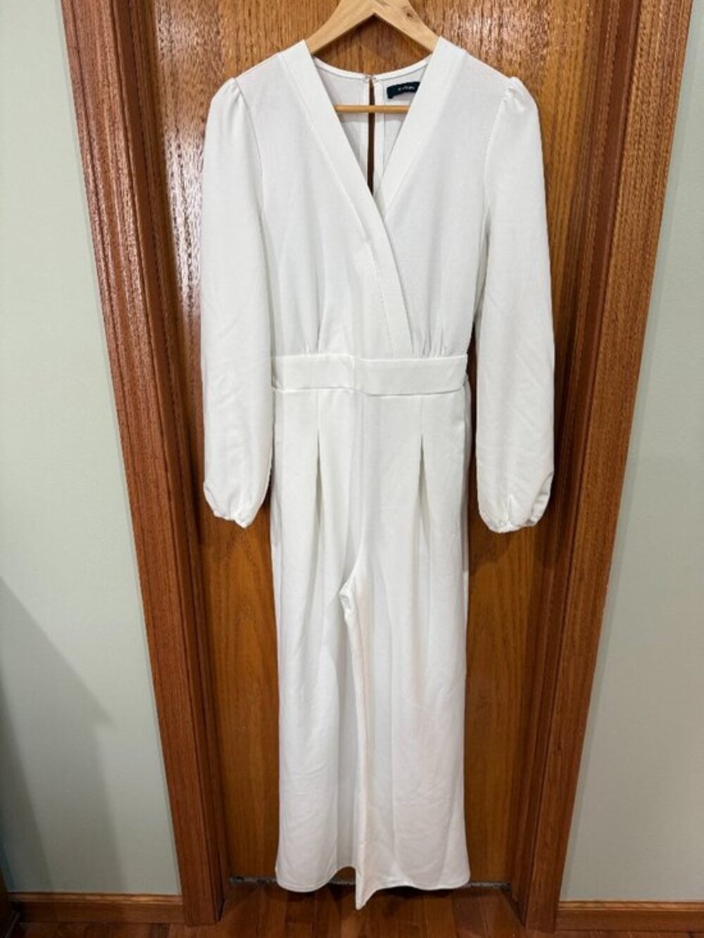 Pink Queen White Jumpsuit Size S